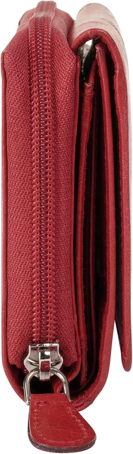 bruno banani Geldbörse Mandala Echt Leder rot Damen - 021644, Rot