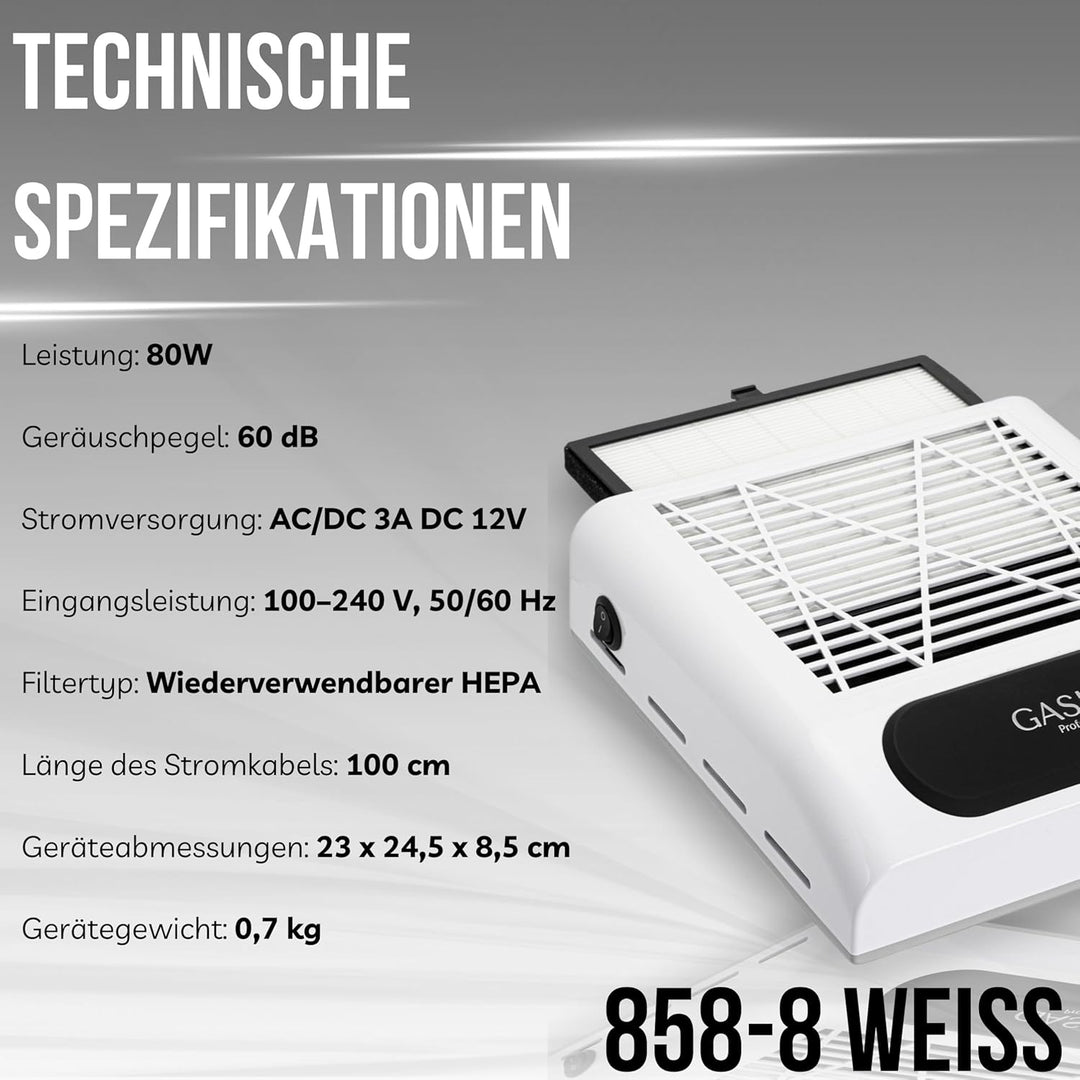 Staubabsaugung für nägel - Absaugung nägel - Effizient Nagelstaubsauger - Professional Nagelsauger -