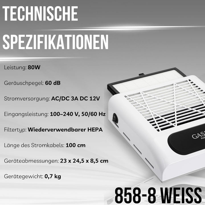 Staubabsaugung für nägel - Absaugung nägel - Effizient Nagelstaubsauger - Professional Nagelsauger -