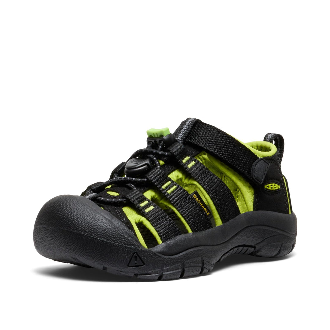 KEEN Unisex Kinder Newport H2 Sandalen 29 EU Black Lime Green, 29 EU Black Lime Green