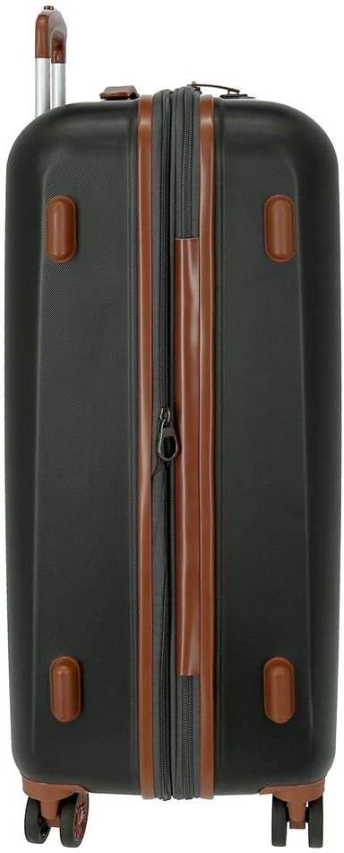 El Potro Ocuri Grosser Koffer Grau 49x70x28 cms Hartschalen ABS TSA-Schloss 81L 4Kgs 4 Doppelräder E