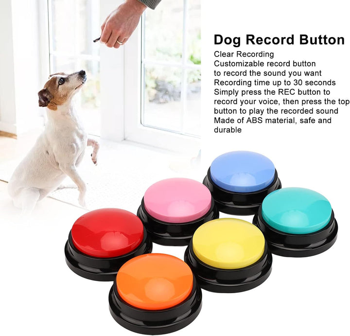 Annadue Learning Resources – 6 Stück Buzzer mit Aufnahmefunktion, Answer Buzzers, Kommunikationstast