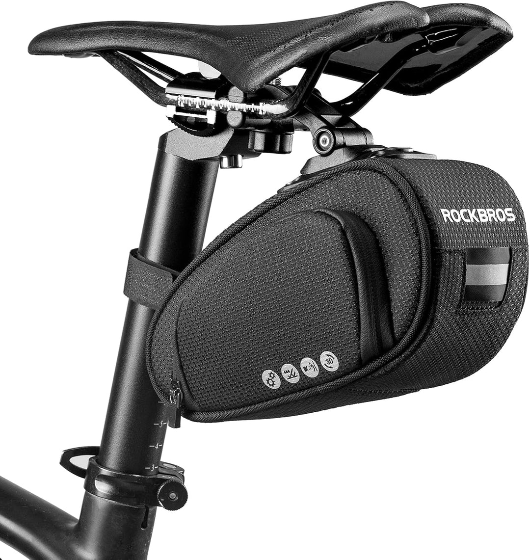 ROCKBROS Satteltasche für Fahrrad Praktisch Fahrradtasche mit Schnellverschluss Tasche für MTB Rennr