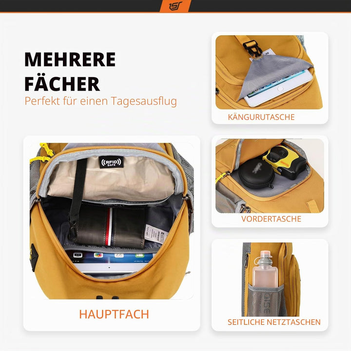 SKYSPER Brusttasche Schultertasche Herren Sling Bag Klein Crossbody Bags Männer Damen Leicht Umhänge