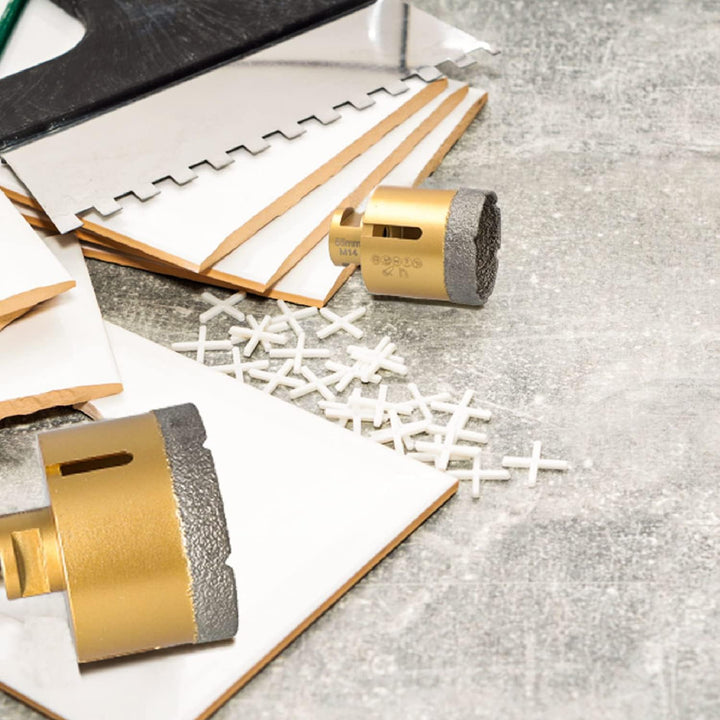 BTEC Fliesenbohrkronen mit M14 Aufnahme für Feinsteinzeug Fliesen Bodenfliesen Granitfliesen Naturst