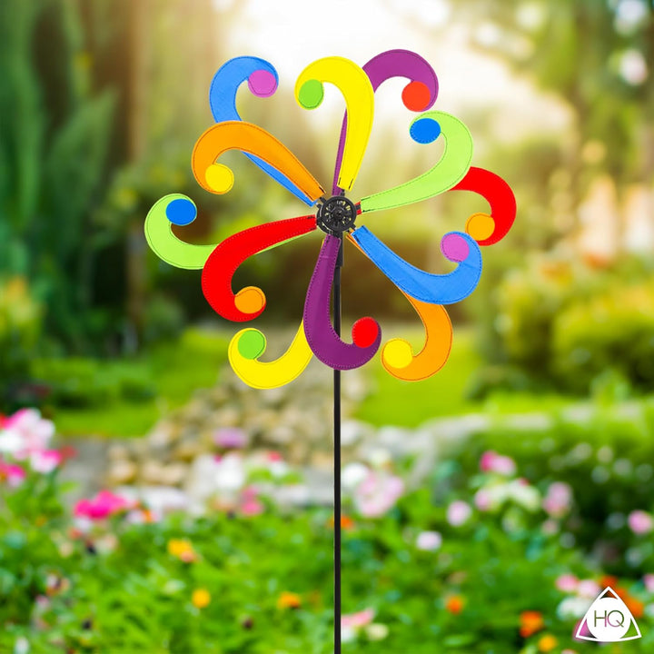 HQ Design Windspiration - Windmill, UV-beständige und wetterfeste Windspiel Deko für Garten, Terrass