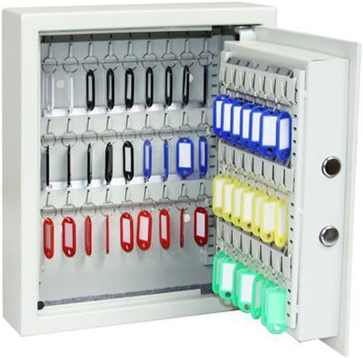 FELGNER Schlüsseltresor mit elektronischem Pin Code Sicherheitsschloss | 48 Haken | farbige Schlüsse