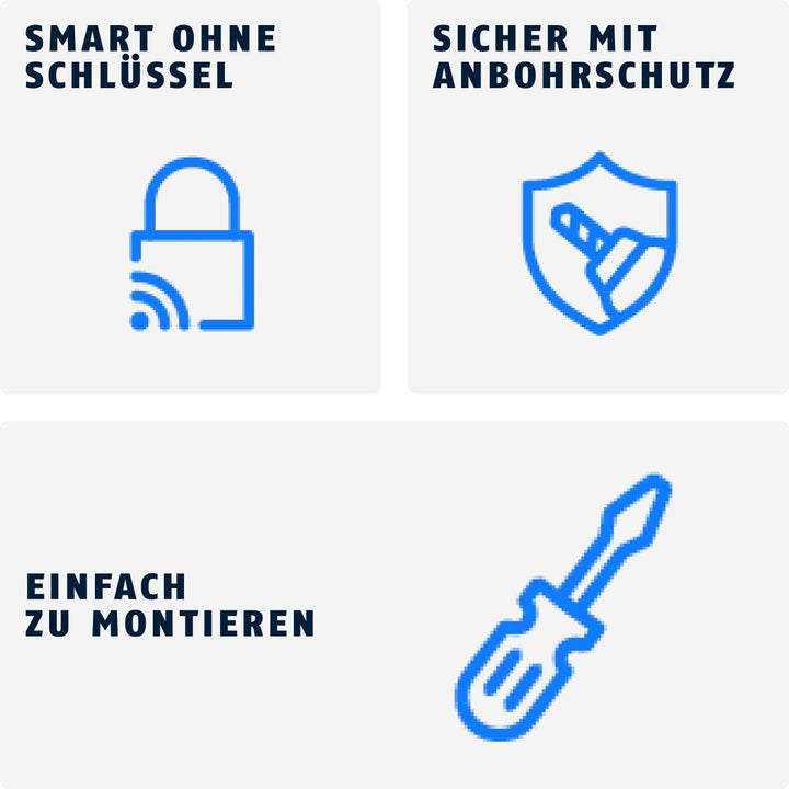ABUS Elektronik-Türzylinder CYLOX One - schlüsselloses Öffnen von Türen - smarter Schliesszylinder m