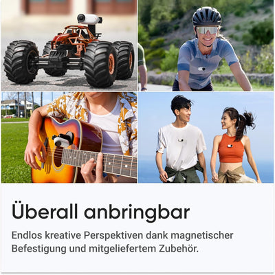 Insta360 GO 3S 64 GB - Tragbare 4K Mini-Kamera, Freihand-POVs, Überall anbringbar, Stabilisierung, 1