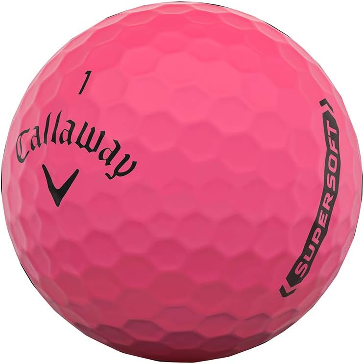 Callaway Golf Supersoft Matt Golfbälle 2021 Supersoft Matt Rosa, Supersoft Matt Rosa