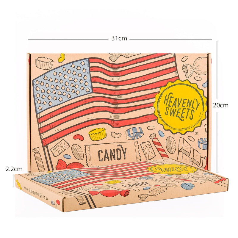 Amerikanische Süssigkeiten Box | USA Candy & Schokolade | American Sweets Geschenkbox | Top Import S