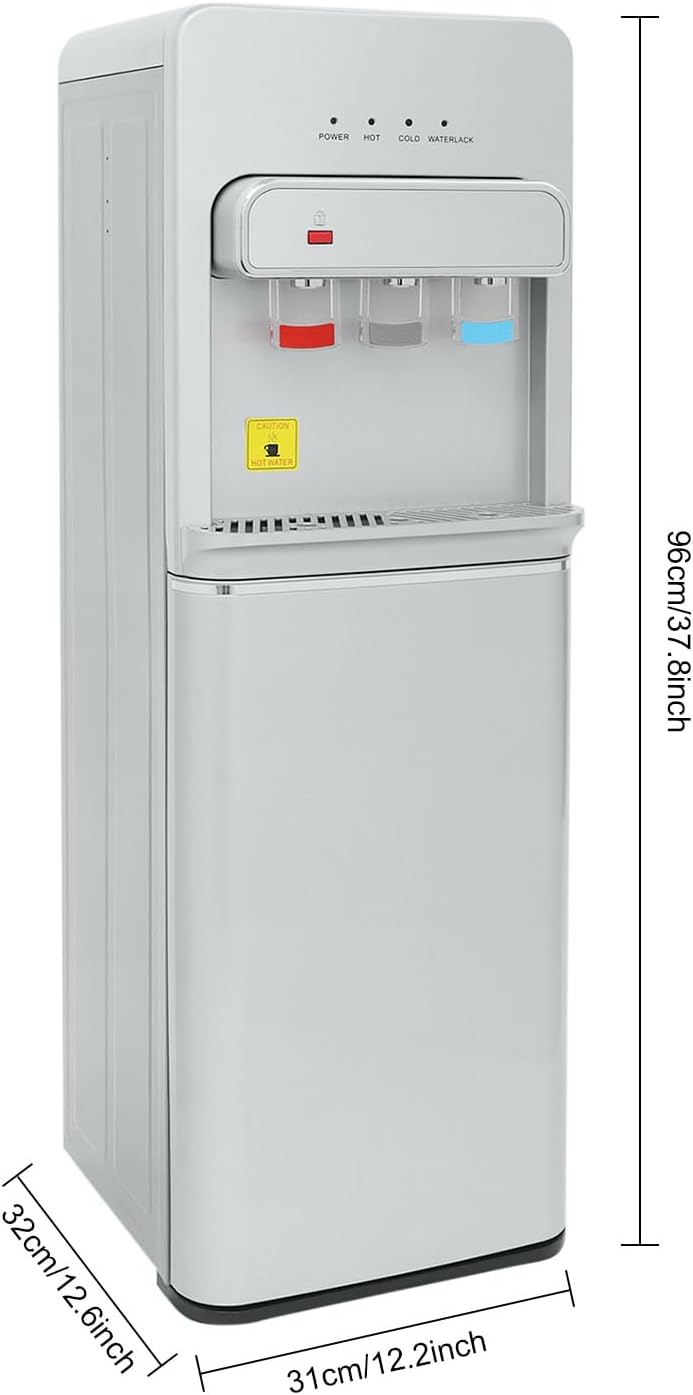 550W Bodenstehender Wasserspender mit Bodenbeladung, Kalt Heiss Doppelfunktion Elektrisch Heisswasse