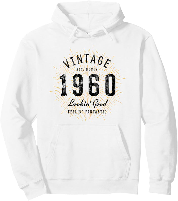 Vintage Geburtstag geboren 1960 Pullover Hoodie