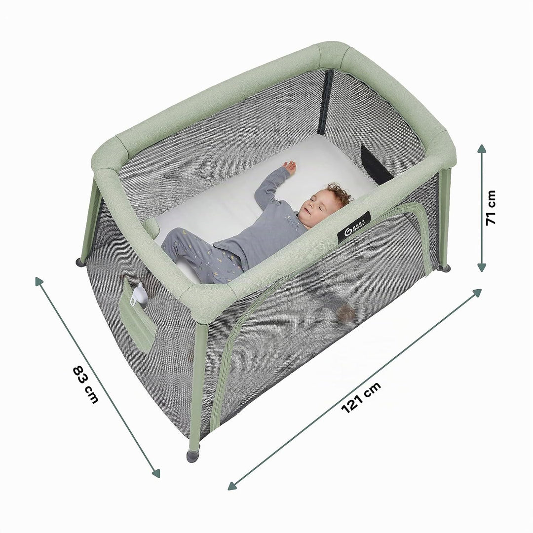 Babymoov Moov & Comfy 3-in-1 Reisebett für Babys und Kleinkinder - bis 20kg, mit zwei Ebenen, Beiste
