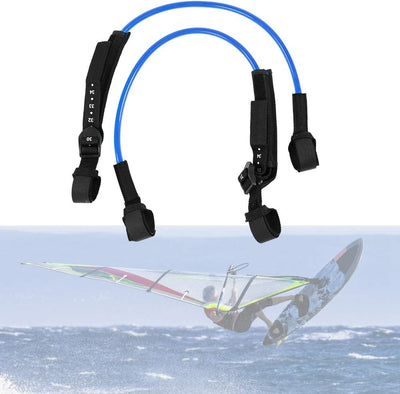 EVTSCAN Surfing Leash String, 2PCS 28-34 Zoll Schwarz Einstellbare Sicherheits-Windsurf-Gurte, Leine