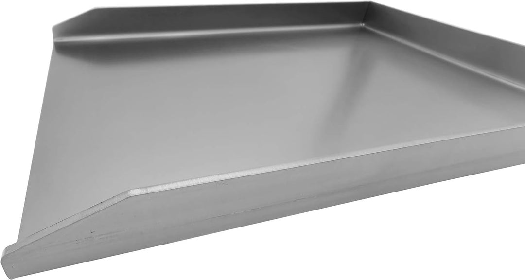 Kette´s Grillzubehör Edelstahl Plancha/Grillplatte/Bratplatte/Burger Platte/BBQ-Platte (330 x275mm)
