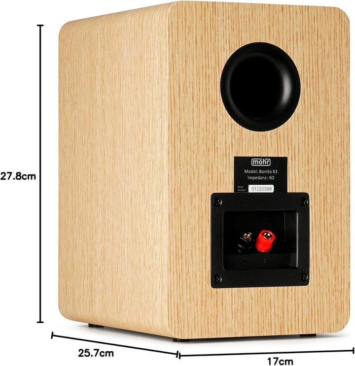 mohr Bonito K3 Kompaktlautsprecher Regallautsprecher HiFi Stereo Kompaktboxen Regalboxen Audio Musik