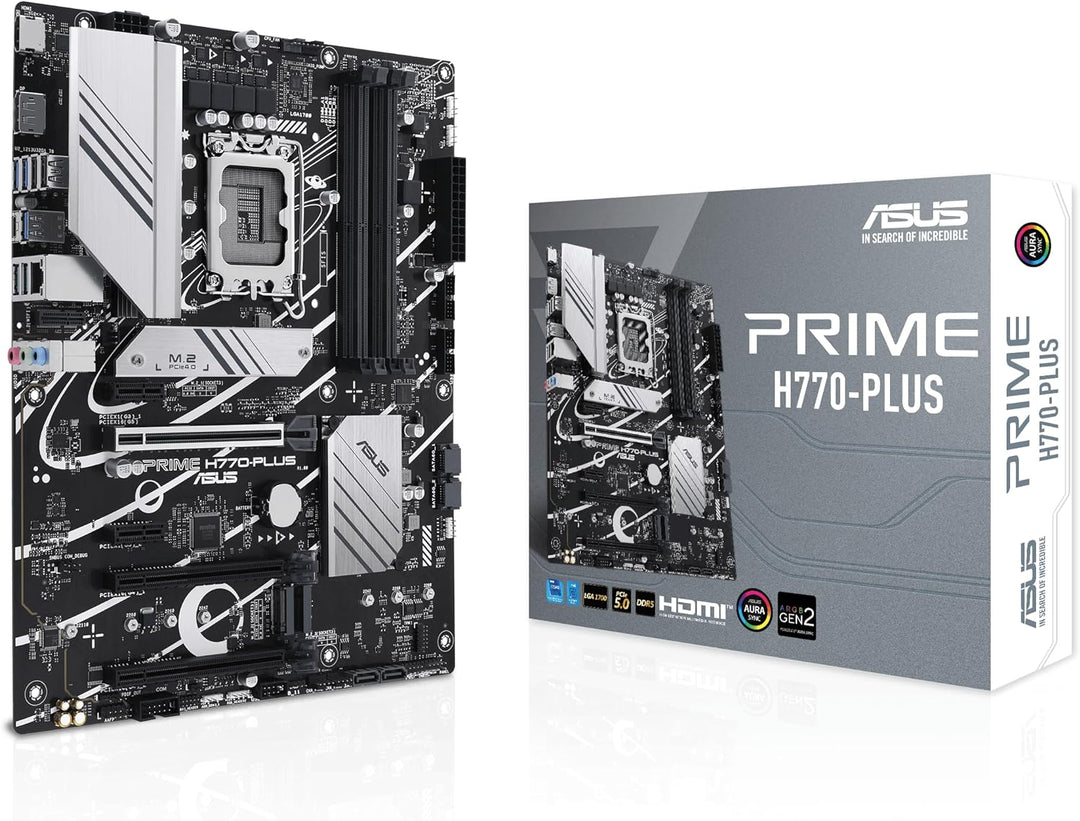 ASUS Prime H770-PLUS Gaming Mainboard Sockel Intel LGA 1700 (Intel H770, ATX, DDR5 Speicher, 3X PCIe