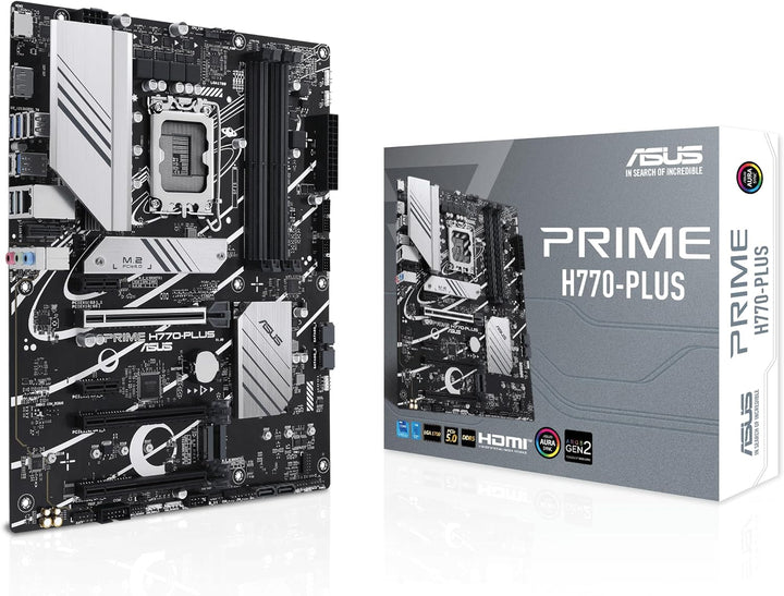 ASUS Prime H770-PLUS Gaming Mainboard Sockel Intel LGA 1700 (Intel H770, ATX, DDR5 Speicher, 3X PCIe