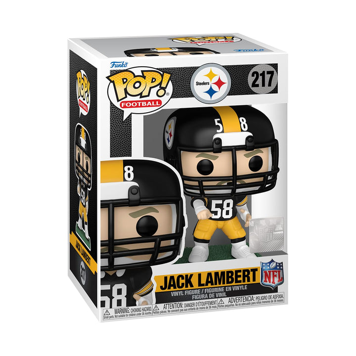 Funko POP! NFL: Legends - Jack John Lambert - (Steelers) - NFL Legends - Vinyl-Sammelfigur - Geschen
