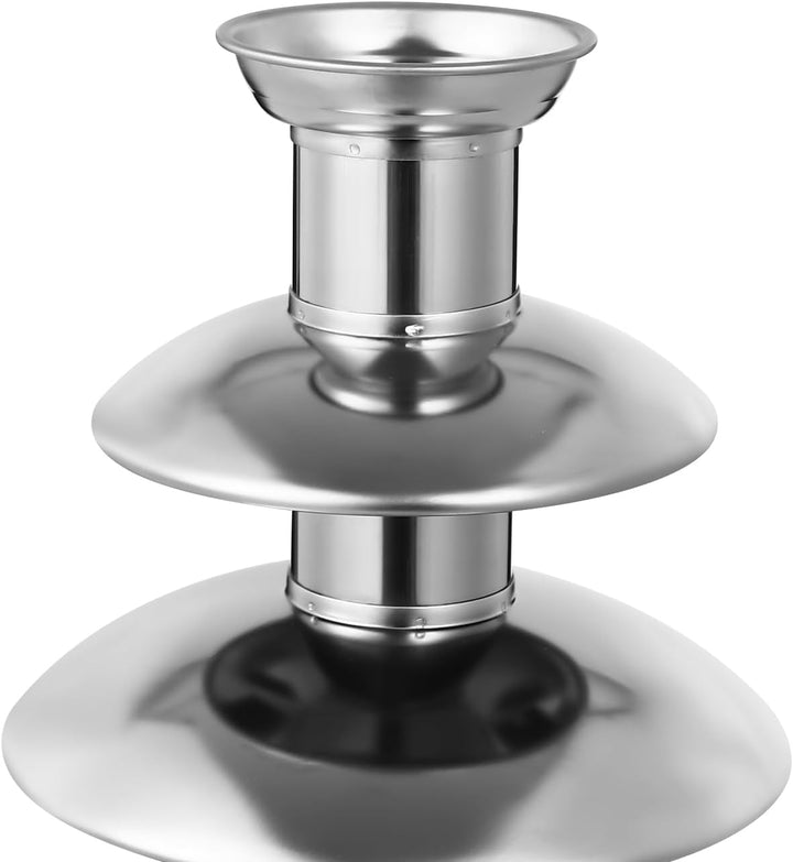 Schokoladenbrunnen, 170W Edelstahl Brunnen Set 1.8L, 4-Tier Schokolade Brunnen Maschine, 40℃ Heiztem