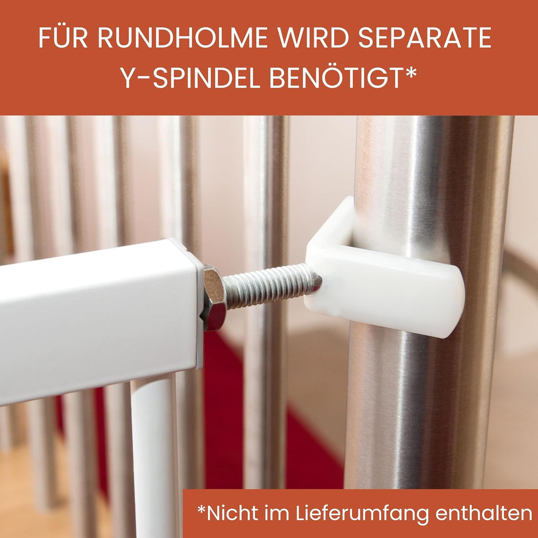 Hauck Treppenschutzgitter / Türschutzgitter Stop N Safe 2 incl. 21 cm Verlängerung, für Breiten 96 -