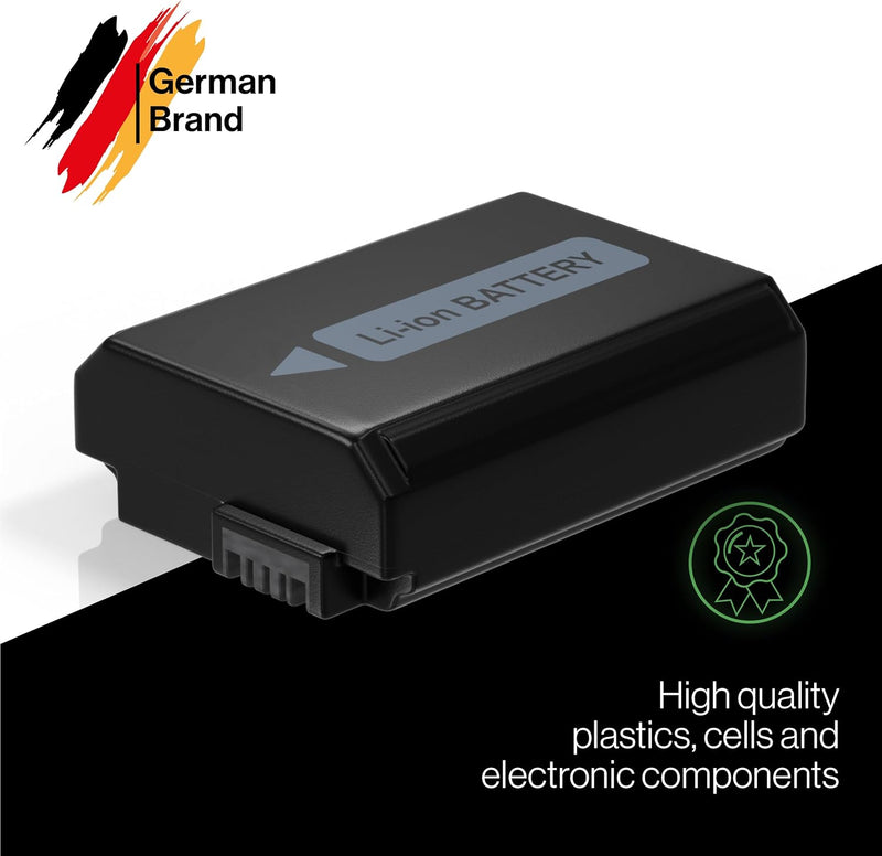 PATONA Premium NP-FW50 2X (1030mAh) - mit USB Dual Ladegerät 1964 - ZV-E10 - DSC RX10 - Alpha 6100 6