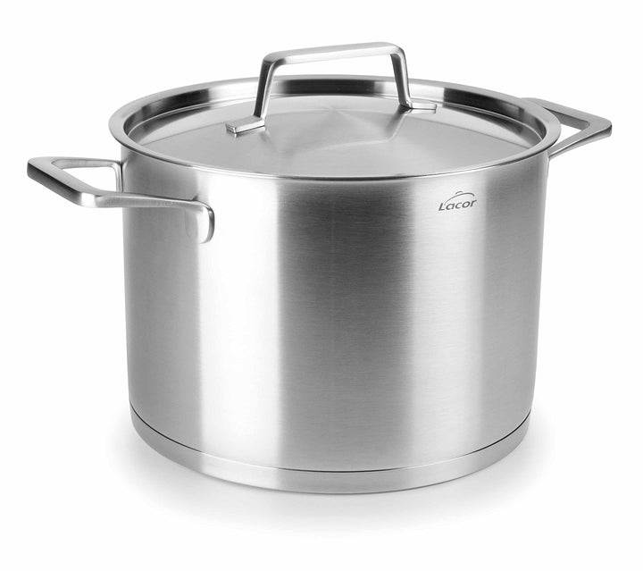 Lacor 45116 Fleischtopf mit Deckel Foodie 16x13 cm, Edelstahl, Grey, 27 x 18 x 16 cm