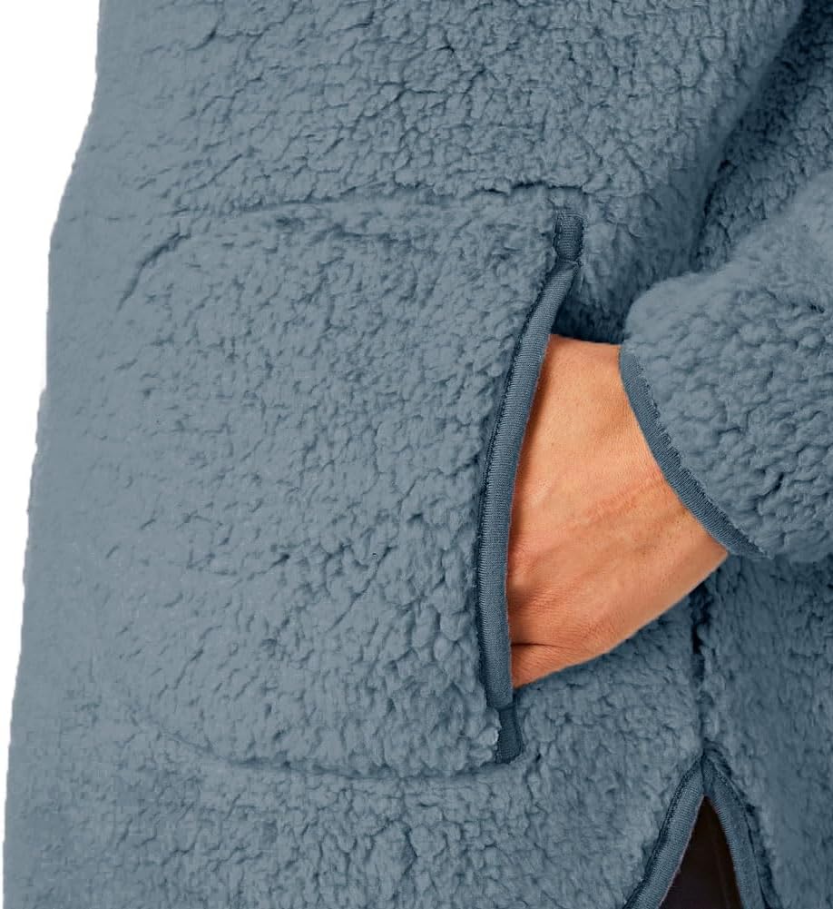 Light & Shade Damen Borg Supersoft Fleece Snuggle Nachthemd, S-M Marine