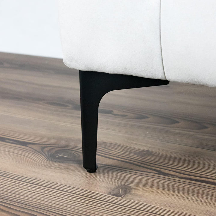 P17 | Modell Siena | Set mit 4 Füssen + 16 Schrauben | Schwarz | Höhe 15 cm | Beine für Sofas, Möbel