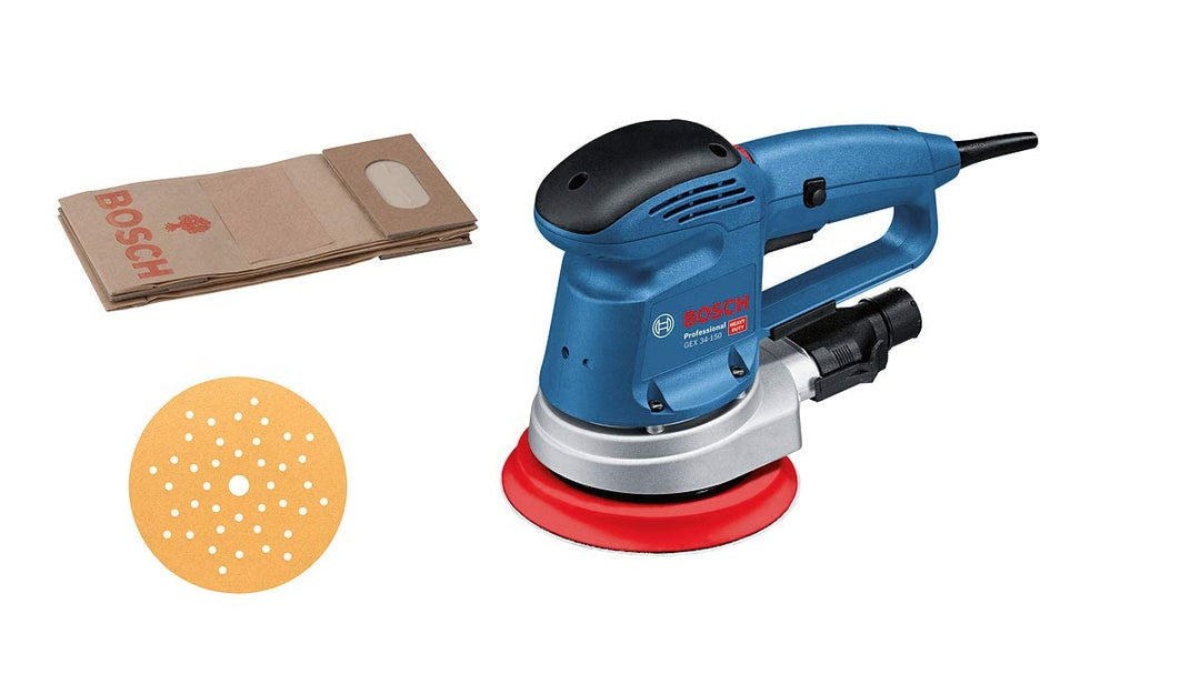 Bosch Professional Exzenterschleifer GEX 34-150 (inkl. Schleifteller-⌀ 150 mm, Schleifblatt C470 für