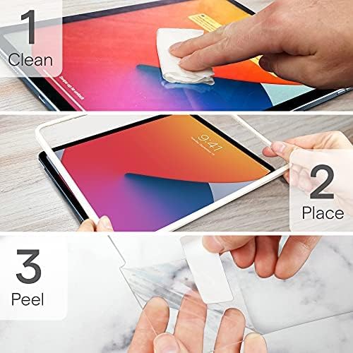 Zugu Hülle Displayschutz für iPad 10.9 10. Generation – gehärtete, kratzfeste Glasfolie – Fingerabdr