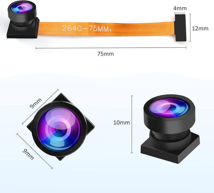 diymore 2 Stücke 2640 Kamera Modul 160° Weitwinkelobjektiv 2 Megapixel Sensor Unterstützt JPEG RGB Y