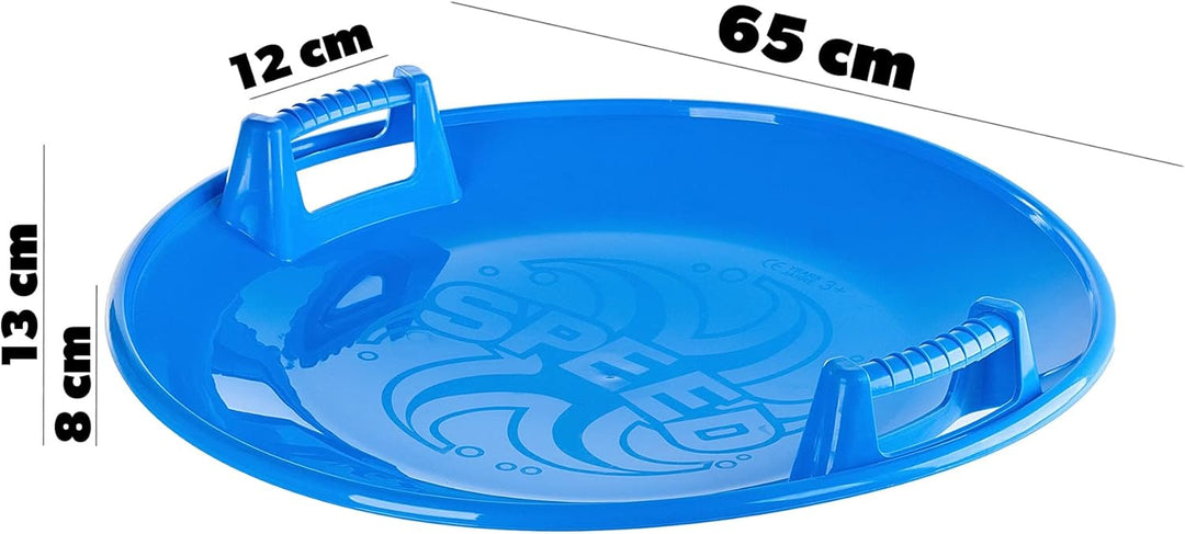 KADAX Runder Poporutscher ø 65 cm für Kinder & Erwachsene, grosser Tellerrutscher aus Kunststoff, Ru