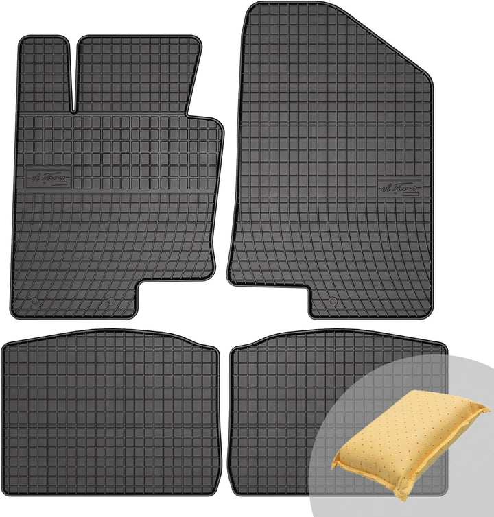 FROGUM EL Toro Gummimatten Ganzjähriges-Set von Autofussmatte Auto Fussmatten für Kia Optima III 201