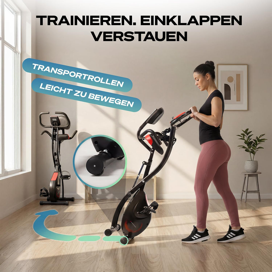 Fitness Fahrrad + Sportstech Live App mit Live- & On Demand-Kursen für Full Body Workout-Erlebnis |