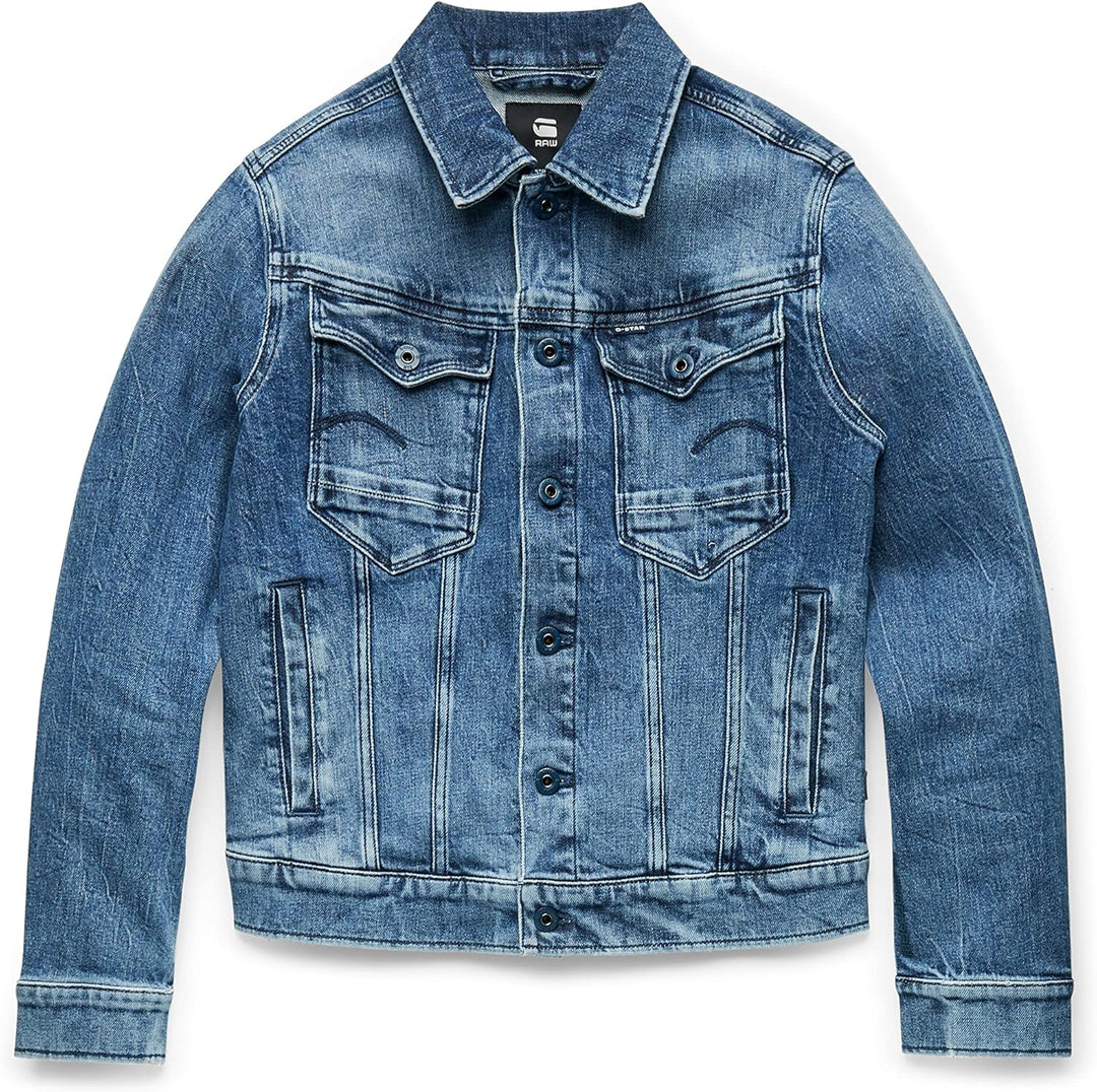 G-STAR RAW Damen Arc 3d Slim Jacket M Blau (Faded Santorini D20051-c911-c767), M Blau (Faded Santori