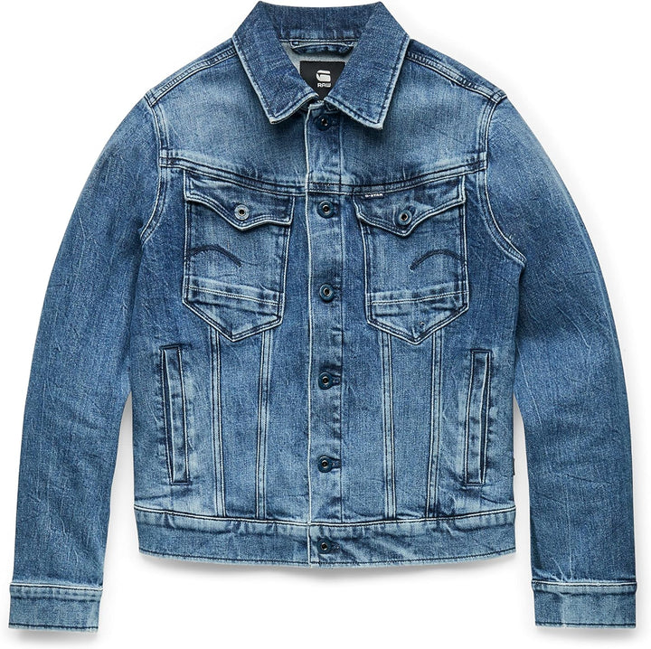 G-STAR RAW Damen Arc 3d Slim Jacket M Blau (Faded Santorini D20051-c911-c767), M Blau (Faded Santori