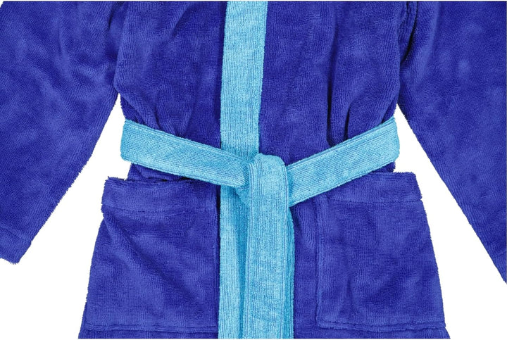 Vossen Kinderbademäntel Kinder Kapuze Bixie reflex blue/ice blue - 0008 98-104, 98-104