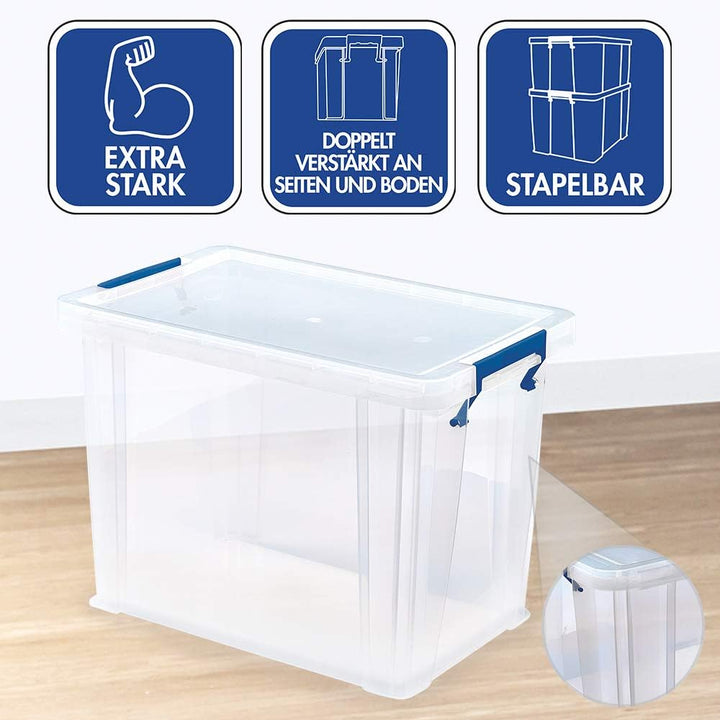 Bankers Box ProStore Aufbewahrungsboxen mit Deckel Set (2x 5,5 Liter + 1x 10 Liter + 1x 18,5 Liter)