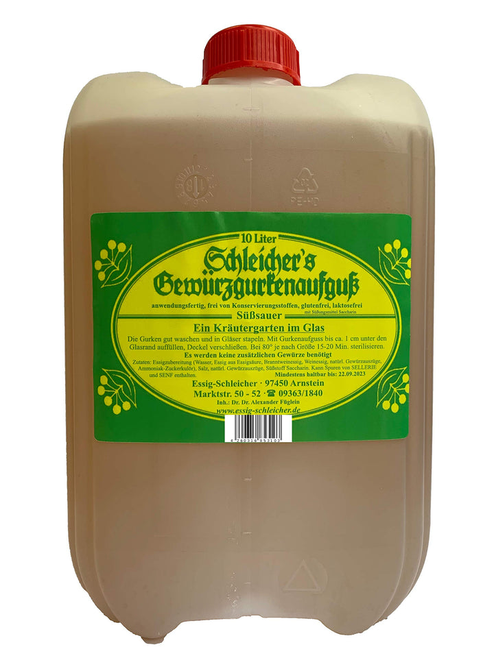 Schleicher's Gewürzgurkenaufguss 10 kg Kanister