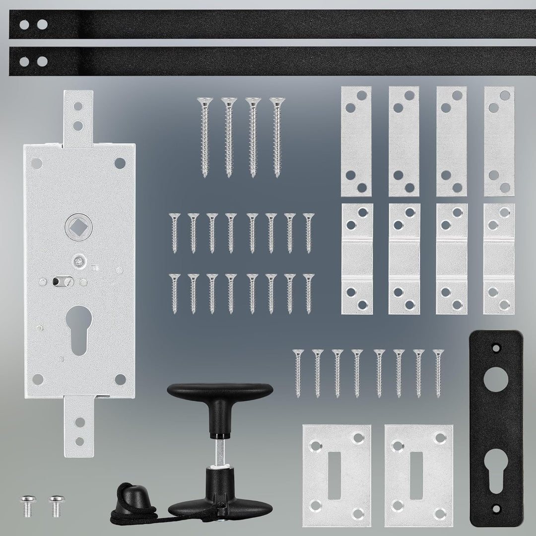 KOTARBAU® Garagenschloss 60 mm Stahl Set Garagentorschloss Torschloss Profilzylinder für Schwingtore