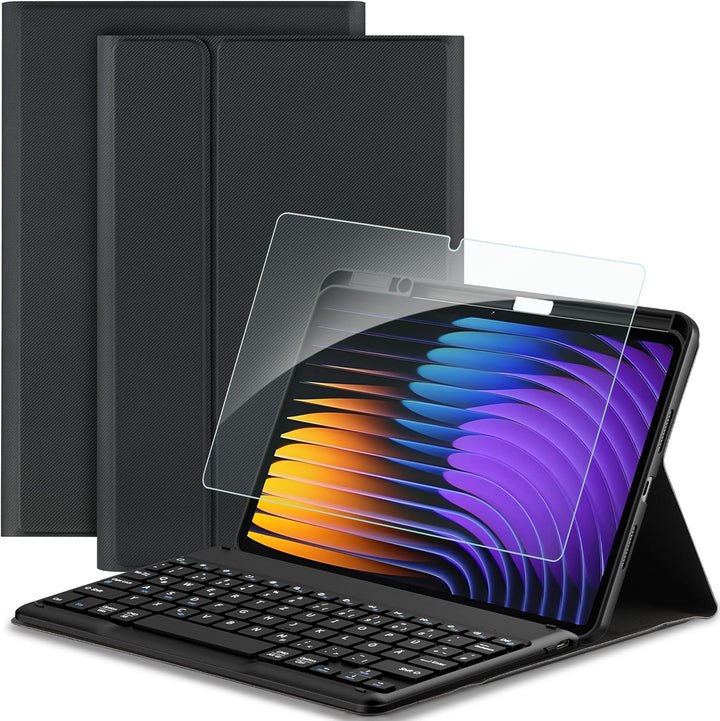 EasyAcc Tastatur Hülle Kompatibel mit Xiaomi Mi Pad 7/ Mi Pad 7 Pro (11.2 Zoll, Modell 2025) mit Sch