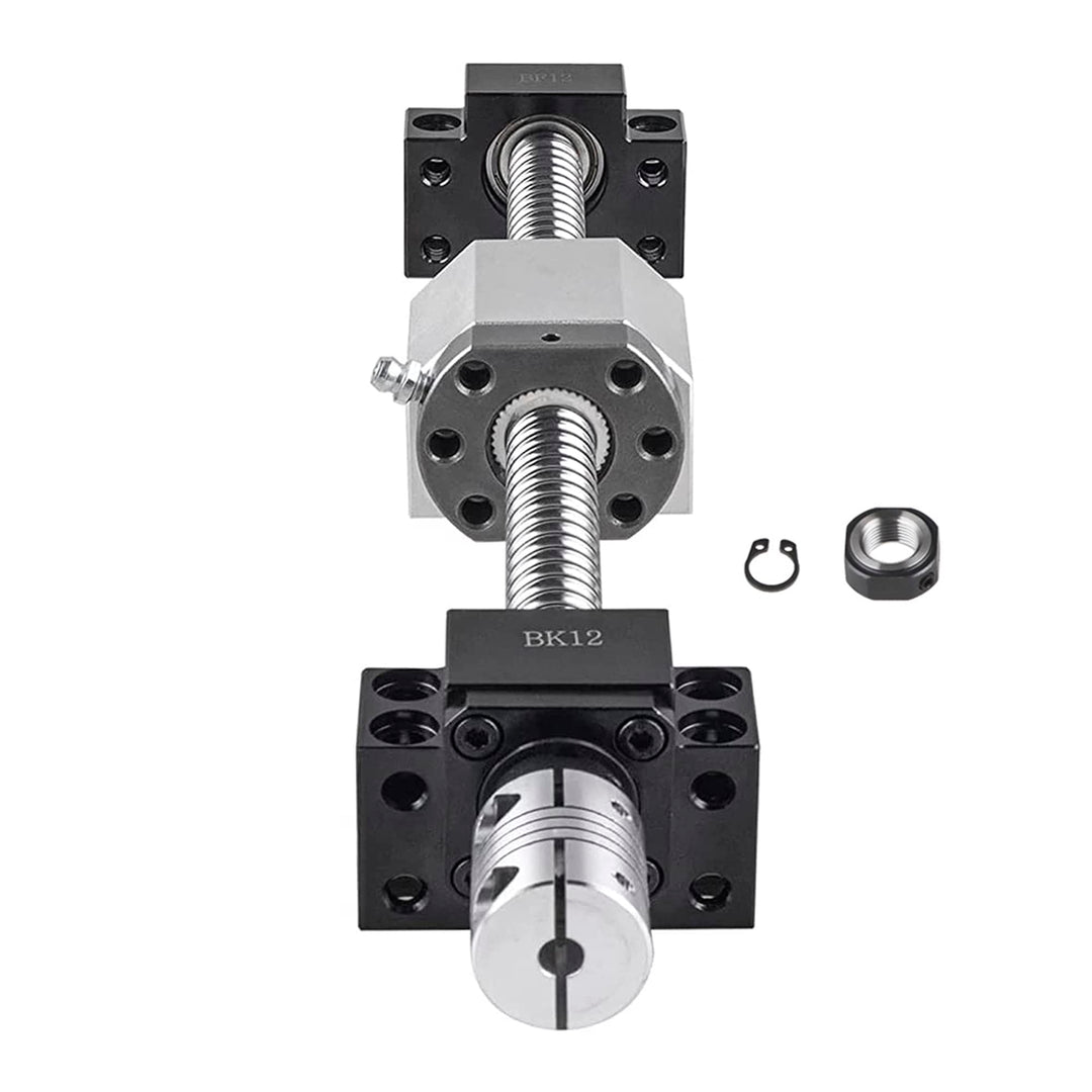 CNCMANS Kugelumlaufspindel SFU1605 600mm Edelstahl Gerollte ballscrew mit BK12 / BF12 Endunterstützu