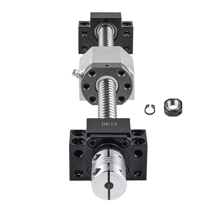 CNCMANS Kugelumlaufspindel SFU1605 600mm Edelstahl Gerollte ballscrew mit BK12 / BF12 Endunterstützu