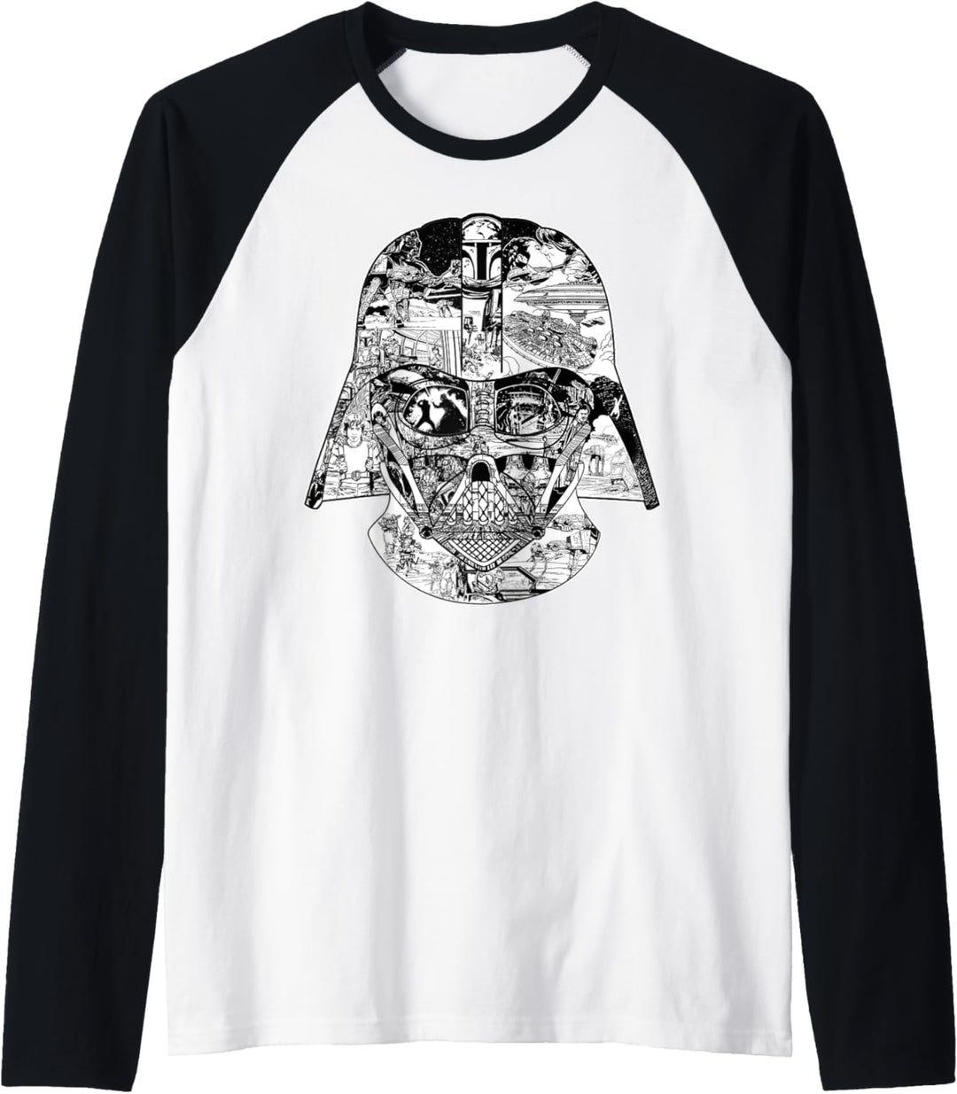 Star Wars Darth Vader Helmet Storyboard Raglan