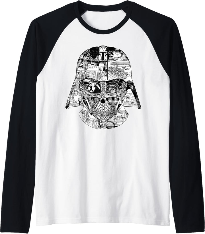 Star Wars Darth Vader Helmet Storyboard Raglan
