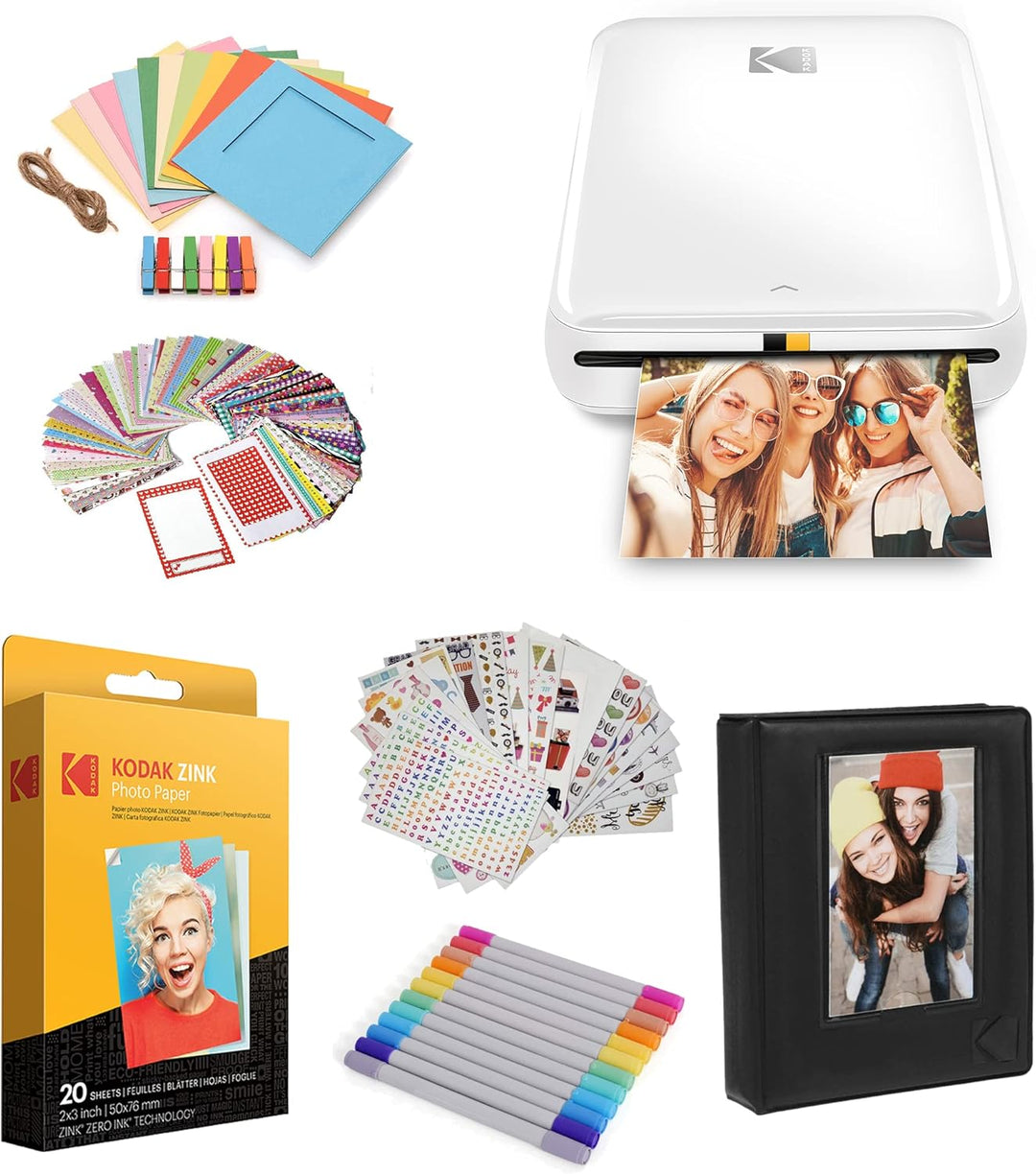 KODAK Step Drucker, Kabelloser mobiler Fotodrucker mit ZINK-Technik und gratis KODAK App für iOS und