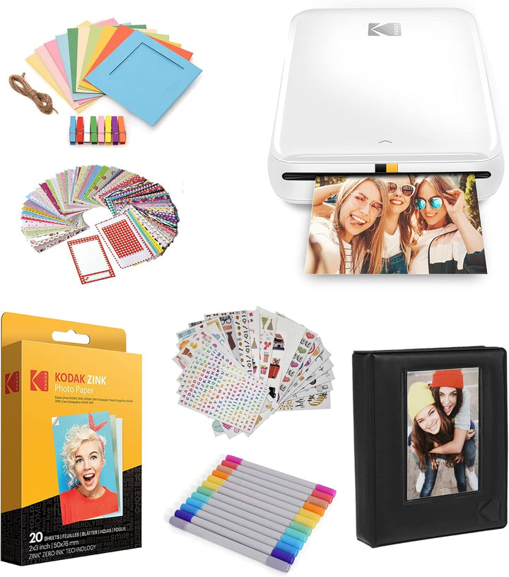 KODAK Step Drucker, Kabelloser mobiler Fotodrucker mit ZINK-Technik und gratis KODAK App für iOS und