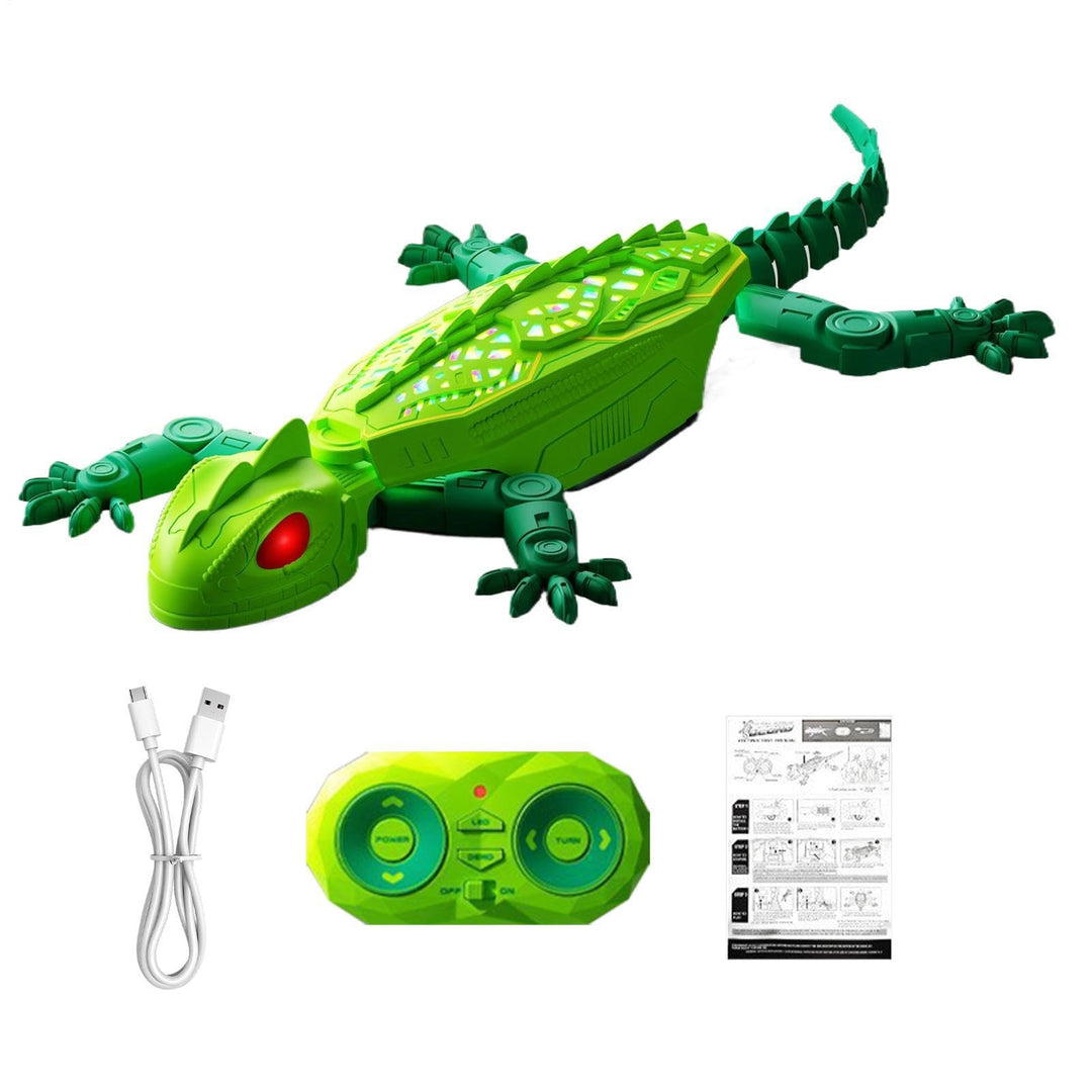 Wall Crawler Gecko, Remote Control Lizard Toy, Rechargeable LED Eyes Gecko | Strong Suction Climbing